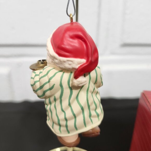 Vintage Lighted Santa's Snack Ornament By Hallmark - Picture 3 of 7